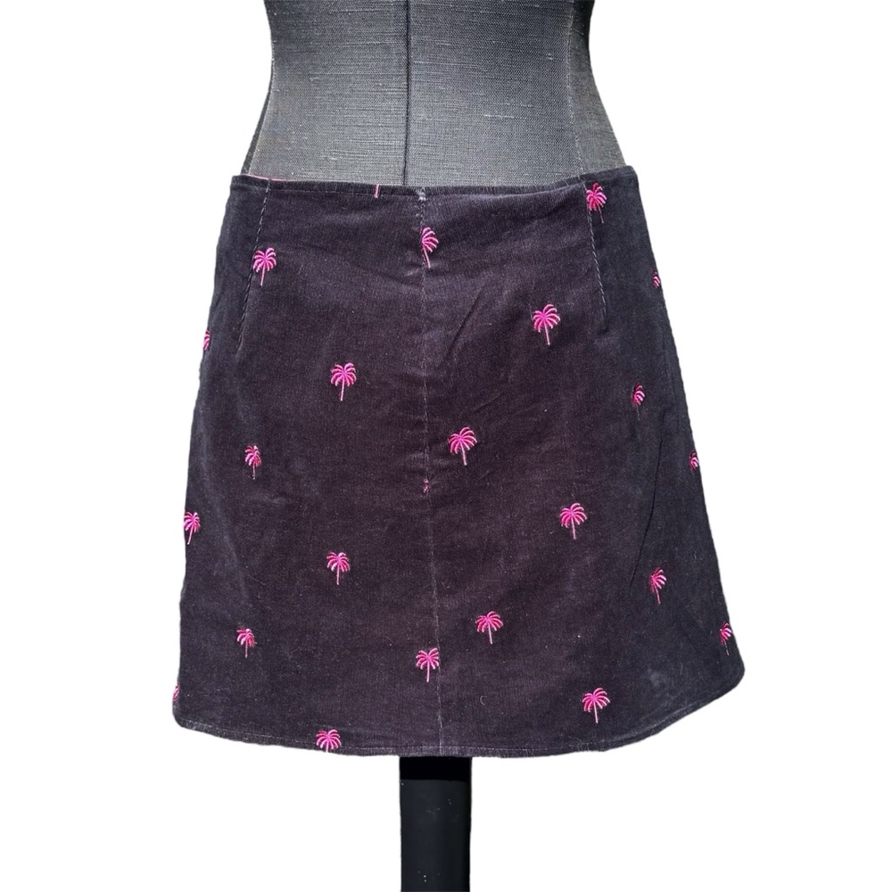 Lilly Pulitzer Skirt Size 6 Vintage Pink Reversible Dog and Palm Tree Embroidery - Picture 5 of 7
